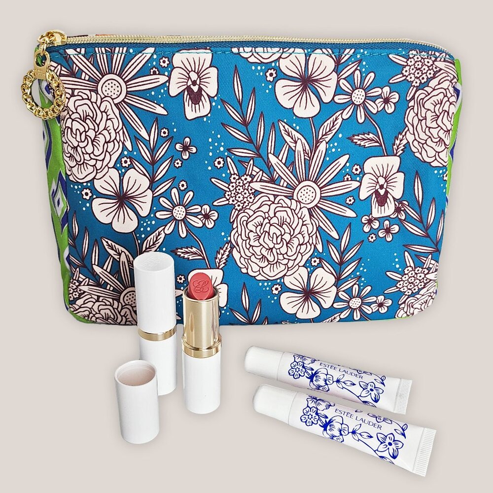 NEW Estee Lauder Set Pure Lipstick Rose Tea 441 + Lip Gloss Strawberry Candy